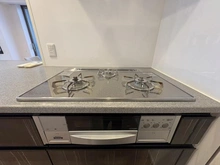 【大阪府/大阪市西区新町】大阪ひびきの街ザサンクタスタワー キッチン：三口コンロ