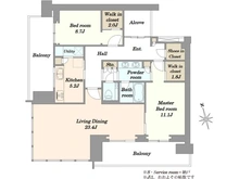 【大阪府/大阪市北区大深町】グラングリーン大阪 THE NORTH RESIDENCE 間取り図