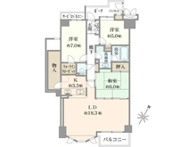 【兵庫県/西宮市上甲東園】アールヴェール上甲東園 間取り図