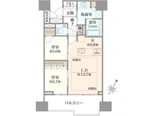 【大阪府/大阪市都島区片町】プラウド大阪城 間取り図