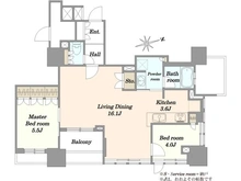 【大阪府/大阪市北区豊崎】プラウドタワー梅田豊崎 間取り図