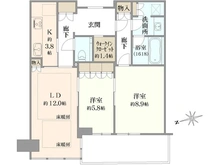 【大阪府/大阪市北区大深町】グラングリーン大阪　ザ・ノースレジデンス 間取り図