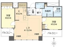 【大阪府/大阪市中央区谷町】ザ・ファインタワー大手前 間取り図