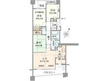【大阪府/吹田市千里山星が丘】プラウド千里山 間取り図