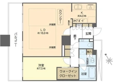 【大阪府/大阪市中央区高麗橋】The Kitahama 間取り図