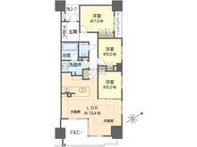 【大阪府/大阪市中央区上汐】 グランドメゾン上町台テラス 間取り図