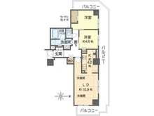 【大阪府/大阪市中央区安堂寺町】プラウドタワー安堂寺 間取り図