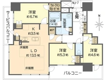【大阪府/大阪市天王寺区上本町】メトライズタワー大阪上本町 間取り図