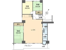 【大阪府/大阪市西淀川区佃】佃第2コーポ四号棟 間取り図