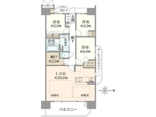 【大阪府/大阪市福島区鷺洲】リバーガーデン福島木漏れ日の丘 CDEF棟 間取り図