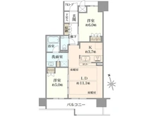 【大阪府/大阪市天王寺区上本町】ローレルコート上本町七丁目北館 間取り図