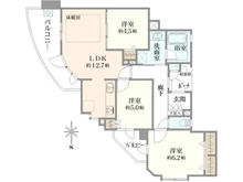 【大阪府/大阪市鶴見区鶴見】クレアシティ鶴見花博通り 間取り図