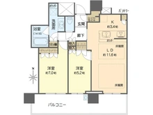 【大阪府/大阪市北区扇町】パークタワー梅田 間取り図
