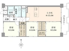 【大阪府/大阪市北区天神橋】コープ野村扇町 間取り図