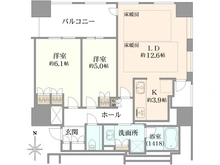 【大阪府/大阪市中央区淡路町】クラッシィタワー淀屋橋 間取り図