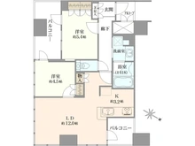【大阪府/大阪市北区茶屋町】ジオグランデ梅田 間取り図