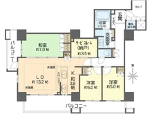 【大阪府/大阪市福島区鷺洲】福島ガーデンズタワー 間取り図