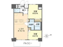 【大阪府/大阪市福島区海老江】プレサンス海老江ジャルダン 間取り図