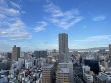 【大阪府/大阪市北区本庄東】アデニウムタワー梅田 眺望：21階東向きバルコニーから