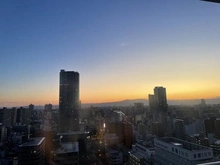 【大阪府/大阪市北区本庄東】アデニウムタワー梅田 眺望：21階東向きバルコニーから