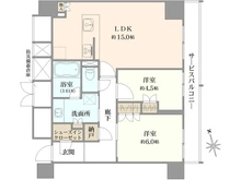 【大阪府/大阪市福島区福島】シエリアタワー大阪福島 間取り図