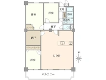 【大阪府/大阪市住之江区南港中】南港はなのまち住宅 37号棟 間取り図