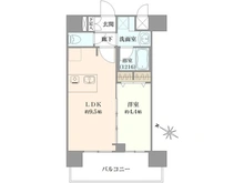 【大阪府/大阪市北区天満橋】プレサンス大阪天満リバーシア 間取り図