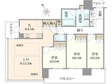 【大阪府/大阪市北区中之島】ザ・パークハウス中之島タワー 間取り図