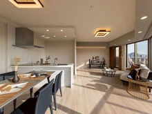 【大阪府/大阪市西区江之子島】阿波座ライズタワーズフラッグ46 リビング・ダイニング