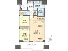 【大阪府/大阪市都島区片町】プラウド大阪城 間取り図