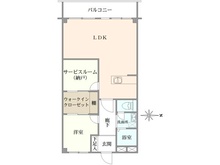 【大阪府/大阪市城東区今福西】蒲生コーポ 間取り図