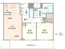 【大阪府/大阪市北区大淀南】ローレルタワーサンクタス梅田 間取り図
