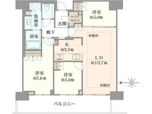 【大阪府/大阪市北区大淀南】グランドメゾン新梅田タワーTHE CLUB RESIDENCE 間取り図