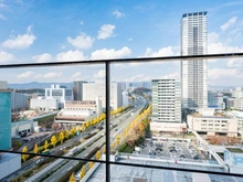 【大阪府/豊中市新千里東町】シエリアタワー千里中央 13階・エレベーターホールからの眺望