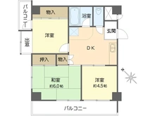 【大阪府/大阪市西区立売堀】ダイアパレス阿波座 間取り図