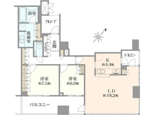 【大阪府/大阪市北区茶屋町】ジオグランデ梅田 間取り図