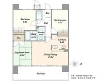 【大阪府/大阪市北区本庄西】リベールシティ北梅田グランシャリオ 間取り図