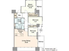 【大阪府/大阪市都島区片町】プラウド大阪城 間取り図