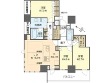 【大阪府/大阪市北区中津】ザ・パークハウス大阪梅田タワー 間取り図