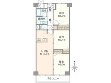 【大阪府/豊中市寺内】日商岩井第六緑地公園マンション 間取り図