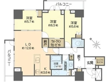 【大阪府/大阪市中央区内久宝寺町】グランドメゾン上町台レジデンスタワー 間取り図