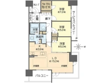 【大阪府/大阪市福島区海老江】ジオ福島野田The Marks 間取り図