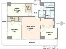 【大阪府/大阪市北区天神橋】キングマンション天神橋II 間取り図
