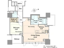 【大阪府/大阪市北区豊崎】プラウドタワー梅田豊崎 間取り図