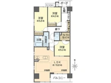 【大阪府/大阪市中央区船越町】メロディーハイム大手前ヒルズコート 間取り図