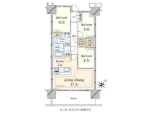 【東京都/大田区矢口】ザ・ガーデンズ大田多摩川 ブライトテラス 間取り図