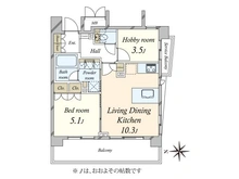 【東京都/板橋区大谷口上町】ラ・アトレ中板橋II 間取り図