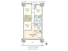 【東京都/大田区西六郷】プラウドシティ大田六郷 プラザ街区棟 間取り図