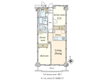 【東京都/大田区西六郷】パルミナード多摩川弐番館 間取り図