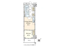 【東京都/品川区西五反田】イノバス不動前 間取り図
